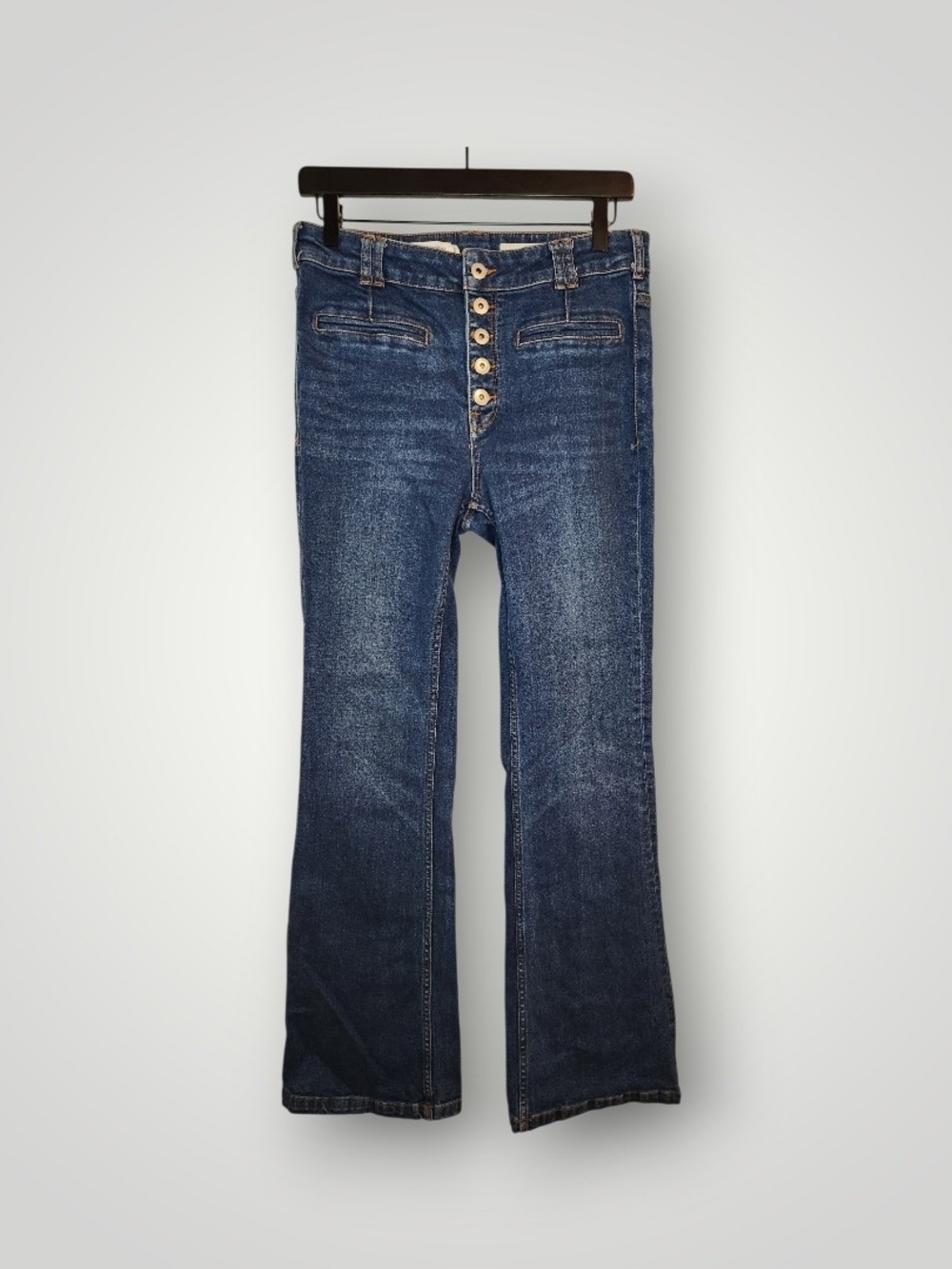 Anthropologie Pilcro Hi-Rise Bootcut Jeans Button Fly Denim Women’s 28 - Picture 2 of 16